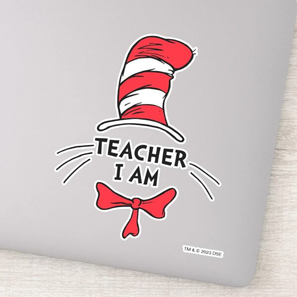 Dr._Seuss___Cat_in_the_Hat_-_Teacher_I_am_Sticker_1 Dr. Seuss Cat In The Hat Teacher I Am Sticker