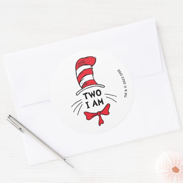 Dr._Seuss___Cat_in_the_Hat_-_Two_I_Am_Birthday_Classic_Round_Sticker_3 Dr. Seuss Cat In The Hat Two I Am Birthday Classic Round Sticker