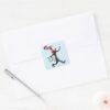 Dr. Seuss Cat In The Hat Cat Walk Square Sticker