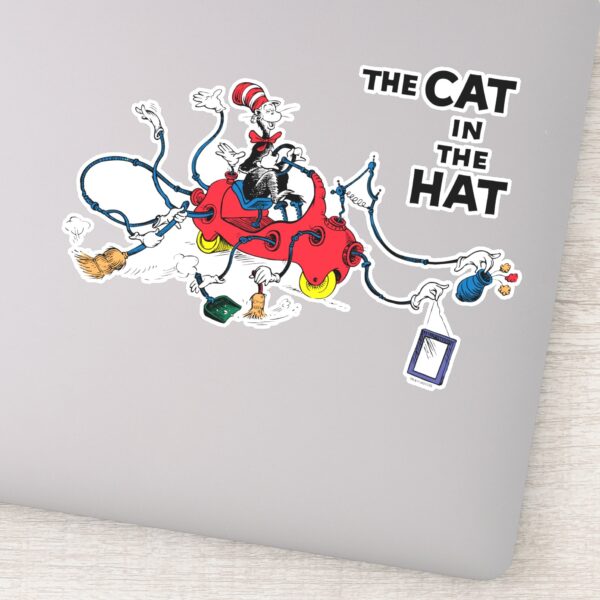 Dr. Seuss Cat In The Hat Cleans Up Sticker