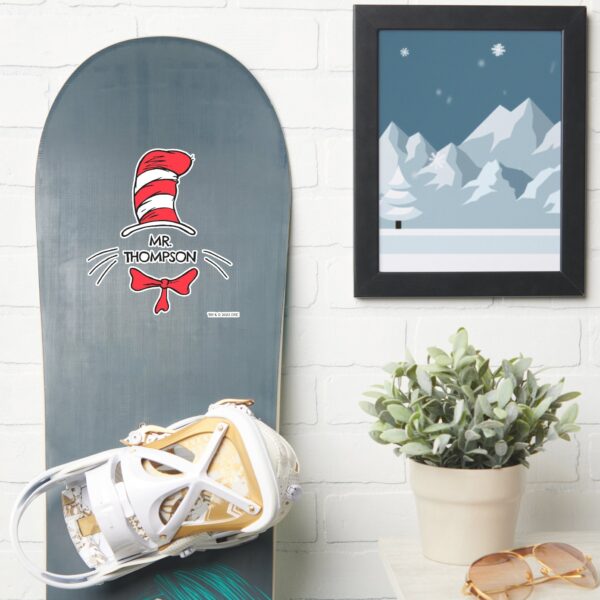 Dr. Seuss Cat In The Hat Custom Teacher Name Sticker