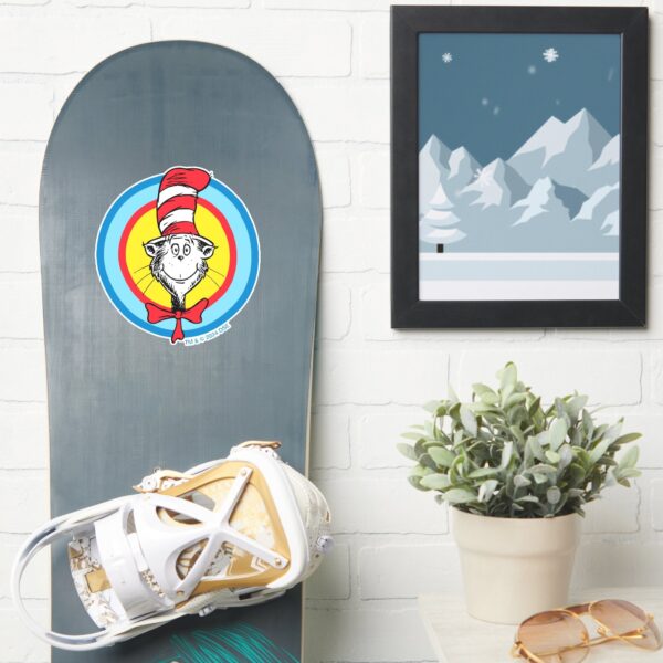 Dr. Seuss Cat In The Hat Head Graphic Sticker