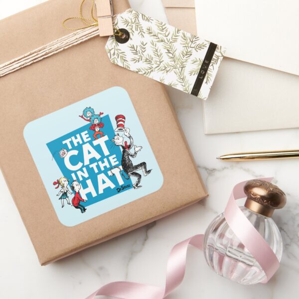 Dr._Seuss___Cat_in_the_Hat_Logo_-_Characters_Square_Sticker_5 Dr. Seuss Cat In The Hat Logo Characters Square Sticker