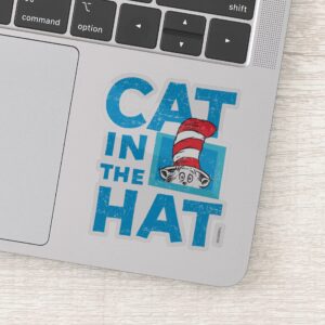 Dr. Seuss Cat In The Hat Logo Vintage Sticker