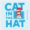 Dr. Seuss Cat In The Hat Logo Square Sticker