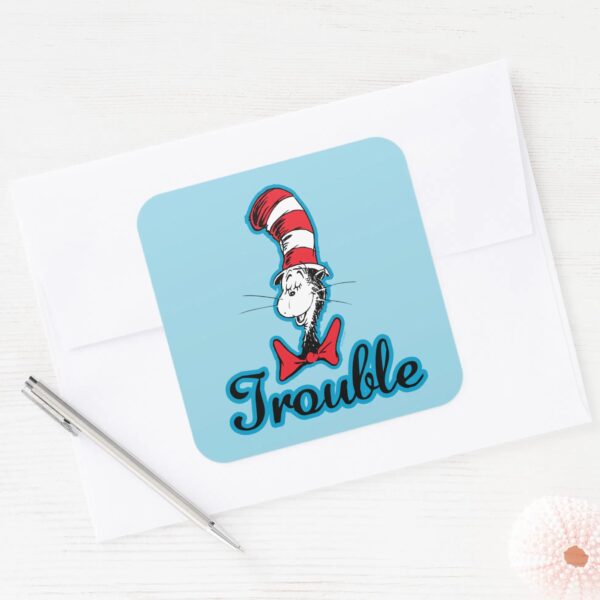 Dr._Seuss___Cat_in_the_Hat_Trouble_Square_Sticker_3 Dr. Seuss Cat In The Hat Trouble Square Sticker