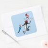 Dr. Seuss Cat In The Hat Umbrella Walk Square Sticker