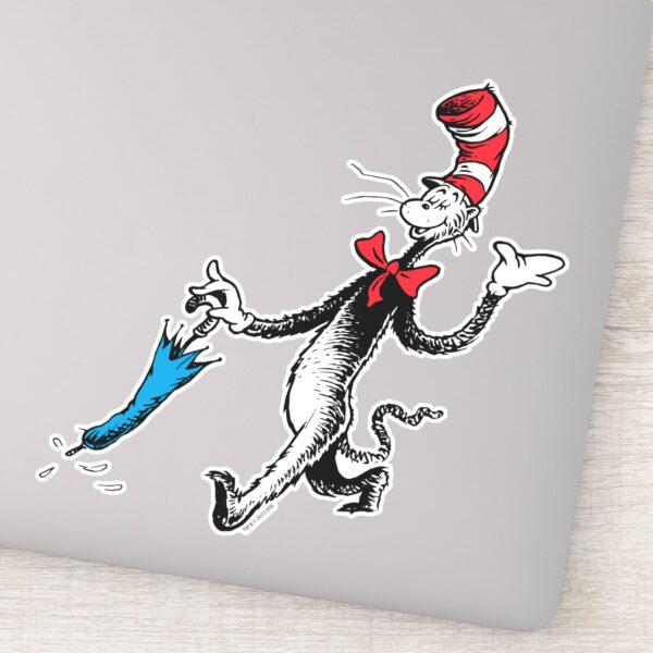 Dr. Seuss Cat In The Hat Umbrella Walk Sticker