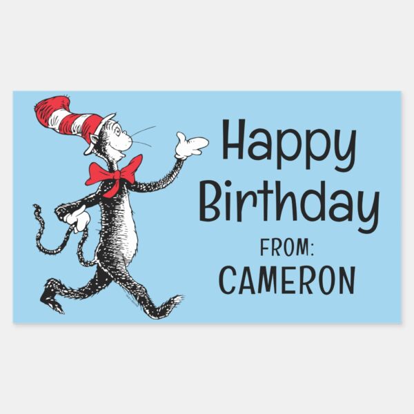 Dr._Seuss___Cat_in_the_Hat_Vintage_Logo_Rectangular_Sticker_1 Dr. Seuss Cat In The Hat Vintage Logo Rectangular Sticker