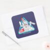 Dr. Seuss Cat In The Moon Outer Space Graphic Square Sticker