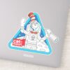Dr. Seuss Cat In The Moon Outer Space Graphic Sticker