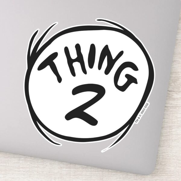 Dr. Seuss Custom Thing One Thing Two Sticker