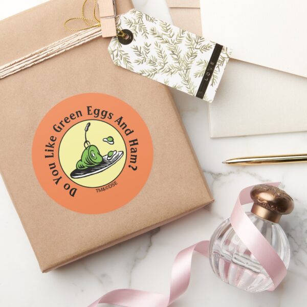 Dr. Seuss Green Eggs And Ham Icon Classic Round Sticker