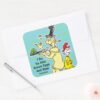 Dr. Seuss Green Eggs And Ham Friend Sam I Am Square Sticker