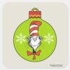 Dr._Seuss___Grinch___Cat_in_the_Hat_Ornament_Square_Sticker_1 Dr. Seuss Grinch Cat In The Hat Ornament Square Sticker