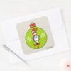 Dr._Seuss___Grinch___Cat_in_the_Hat_Ornament_Square_Sticker_3 Dr. Seuss Grinch Cat In The Hat Ornament Square Sticker
