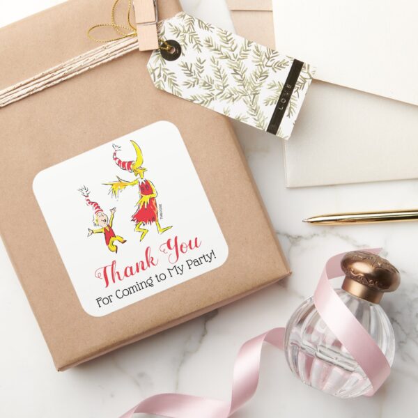 Dr._Seuss___Happy_Birthday_to_You_-_Thank_You_Square_Sticker_5 Dr. Seuss Happy Birthday To You Thank You Square Sticker