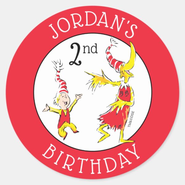 Dr._Seuss___Happy_Birthday_to_You_Classic_Round_Sticker_1 Dr. Seuss Happy Birthday To You Classic Round Sticker