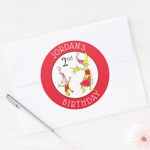 Dr._Seuss___Happy_Birthday_to_You_Classic_Round_Sticker_3 Dr. Seuss Happy Birthday To You Classic Round Sticker