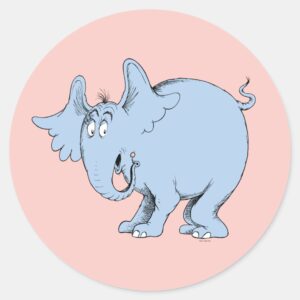 Dr. Seuss Horton Hears Whos Classic Round Sticker