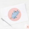 Dr._Seuss___Horton_Side_Look_Classic_Round_Sticker_3 Dr. Seuss Horton Side Look Classic Round Sticker