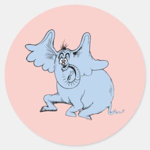 Dr. Seuss Horton The Speck Of Dust Classic Round Sticker