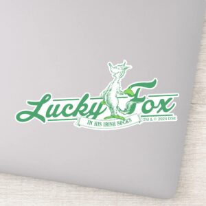 Dr. Seuss Lucky Fox In His Irish Socks Sticker