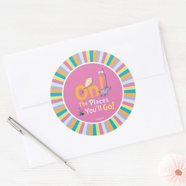 Dr._Seuss___Oh,_The_Places_You'll_Go!_Classic_Round_Sticker_3 Dr. Seuss Oh The Places Youll Go Classic Round Sticker