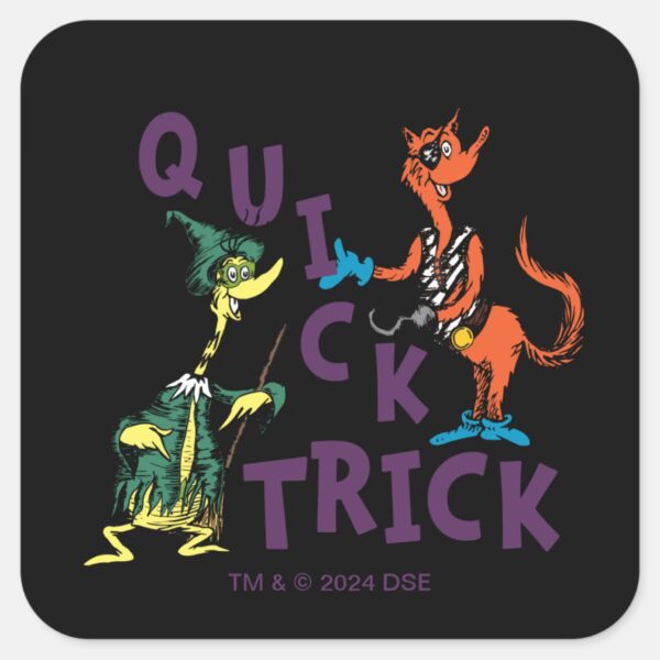 Dr._Seuss___Quick_Trick_Halloween_Graphic_Square_Sticker_1 Dr. Seuss Quick Trick Halloween Graphic Square Sticker