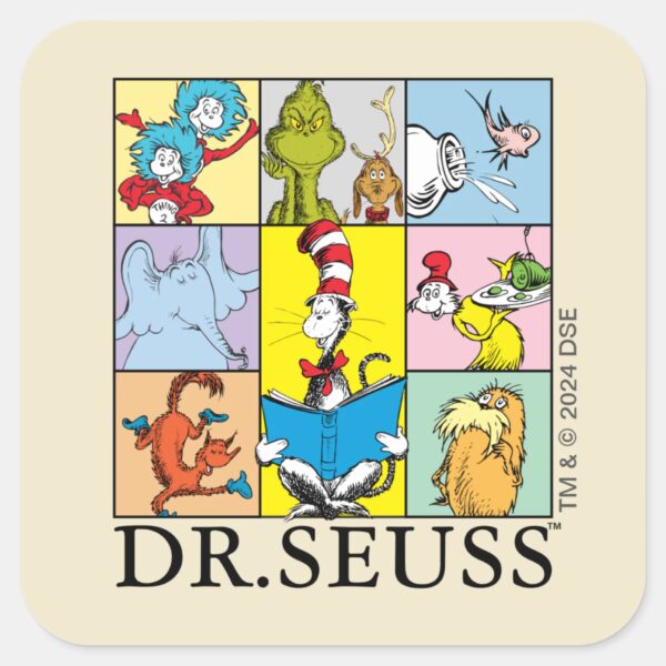 Dr._Seuss___Stories_Graphic_Square_Sticker_1 Dr. Seuss Stories Graphic Square Sticker