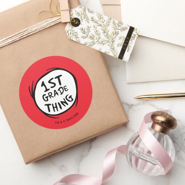 Dr._Seuss___Thing_One_Thing_Two_-_1st_Grade_Thing_Classic_Round_Sticker_5 Dr. Seuss Thing One Thing Two 1st Grade Thing Classic Round Sticker