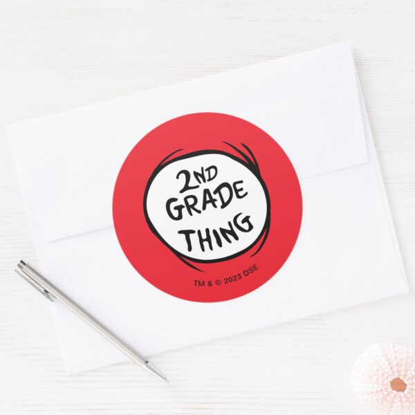Dr._Seuss___Thing_One_Thing_Two_-_2nd_Grade_Thing_Classic_Round_Sticker_3 Dr. Seuss Thing One Thing Two 2nd Grade Thing Classic Round Sticker