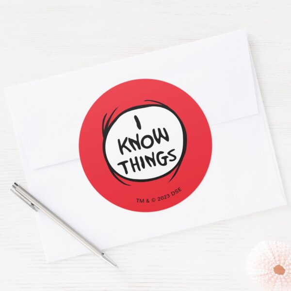 Dr._Seuss___Thing_One_Thing_Two_-_I_Know_Things_Classic_Round_Sticker_3 Dr. Seuss Thing One Thing Two I Know Things Classic Round Sticker