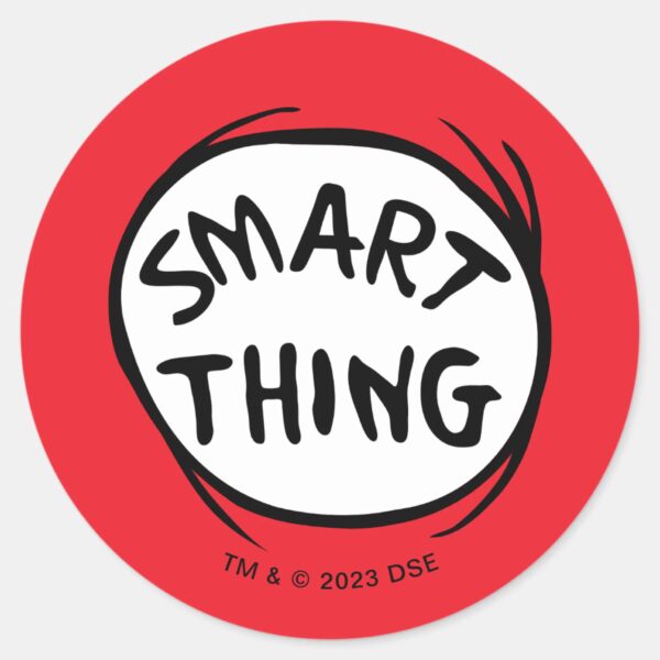 Dr._Seuss___Thing_One_Thing_Two_-_Smart_Thing_Classic_Round_Sticker_1 Dr. Seuss Thing One Thing Two Smart Thing Classic Round Sticker