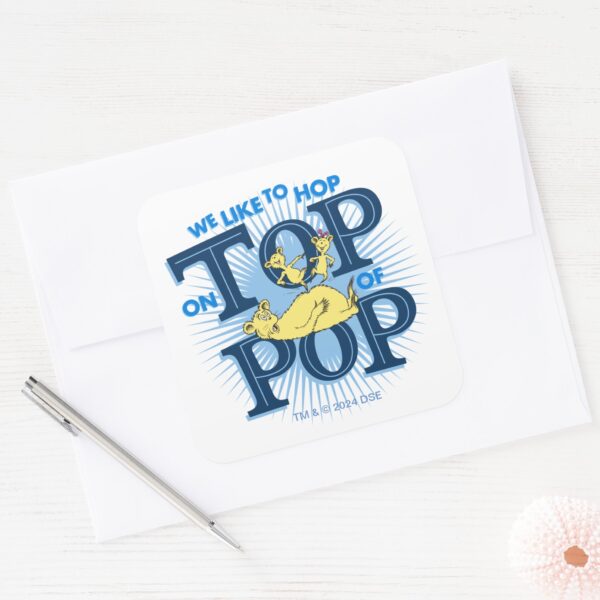 Dr._Seuss___We_Like_To_Hop_On_Top_Of_Pop_Square_Sticker_3 Dr. Seuss We Like To Hop On Top Of Pop Square Sticker