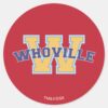 Dr._Seuss___Who-ville_Athletic_Logo_Classic_Round_Sticker_1 Dr. Seuss Who Ville Athletic Logo Classic Round Sticker