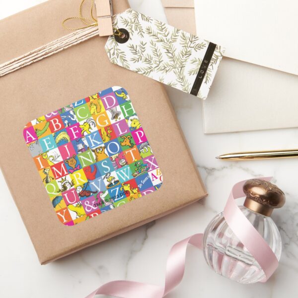 Dr._Seuss's_ABC_Colorful_Block_Letter_Pattern_Square_Sticker_5 Dr. Seusss ABC Colorful Block Letter Pattern Square Sticker