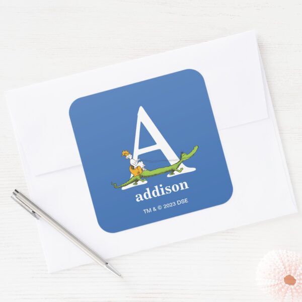 Dr._Seuss's_ABC__Letter_A_-_White___Add_Your_Name_Square_Sticker_3 Dr. Seusss ABC Letter A White Add Your Name Square Sticker