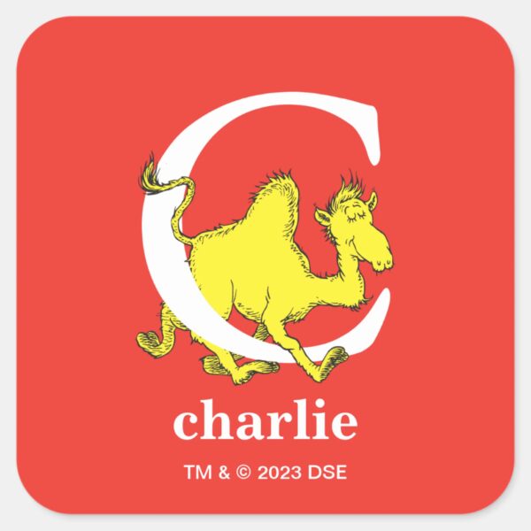 Dr._Seuss's_ABC__Letter_C_-_White___Add_Your_Name_Square_Sticker_1 Dr. Seusss ABC Letter C White Add Your Name Square Sticker