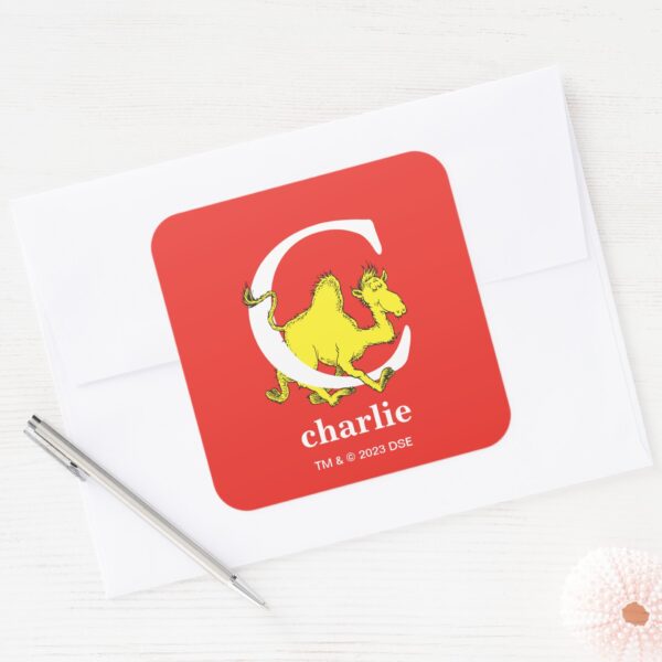 Dr._Seuss's_ABC__Letter_C_-_White___Add_Your_Name_Square_Sticker_3 Dr. Seusss ABC Letter C White Add Your Name Square Sticker