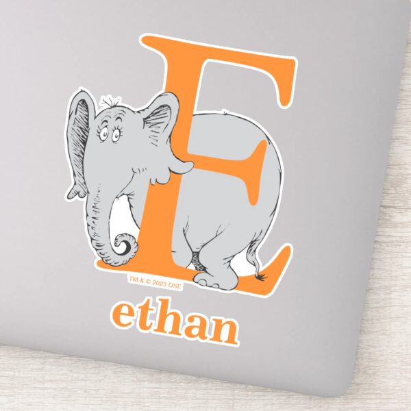 Dr._Seuss's_ABC__Letter_E_-_White___Add_Your_Name_Sticker_1 Dr. Seusss ABC Letter E White Add Your Name Sticker