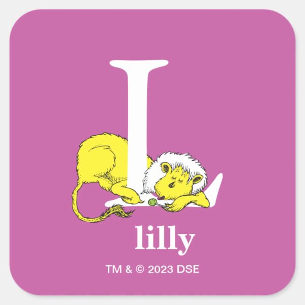 Dr._Seuss's_ABC__Letter_L_-_White___Add_Your_Name_Square_Sticker_1 Dr. Seusss ABC Letter L White Add Your Name Square Sticker