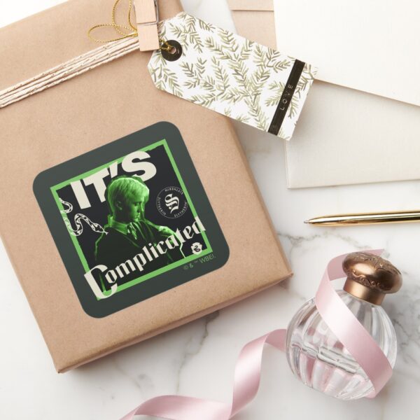 Draco_Malfoy_-__It's_Complicated__Square_Sticker_5 Draco Malfoy Its Complicated Square Sticker