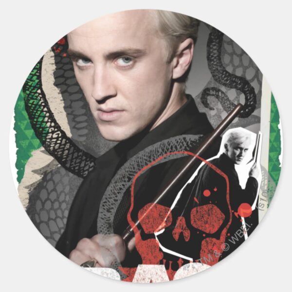 Draco_Malfoy_6_Classic_Round_Sticker_1 Draco Malfoy 6 Classic Round Sticker