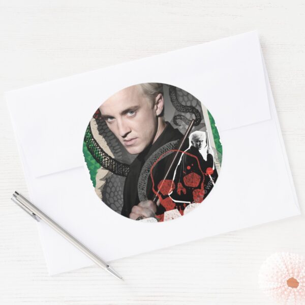 Draco_Malfoy_6_Classic_Round_Sticker_3 Draco Malfoy 6 Classic Round Sticker