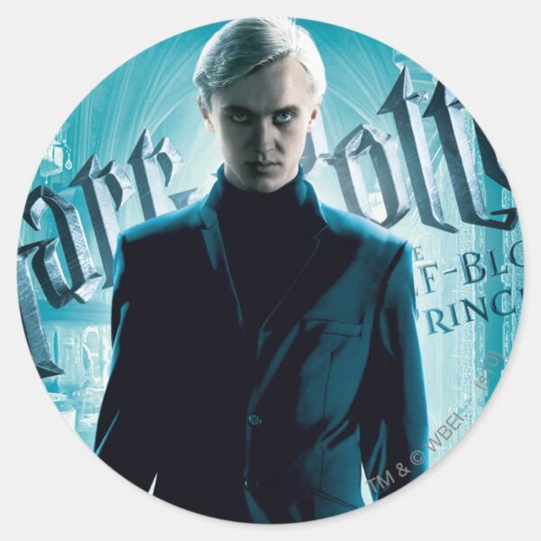 Draco_Malfoy_Classic_Round_Sticker_1 Draco Malfoy Classic Round Sticker