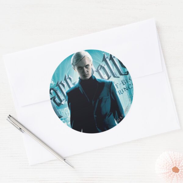 Draco_Malfoy_Classic_Round_Sticker_3 Draco Malfoy Classic Round Sticker