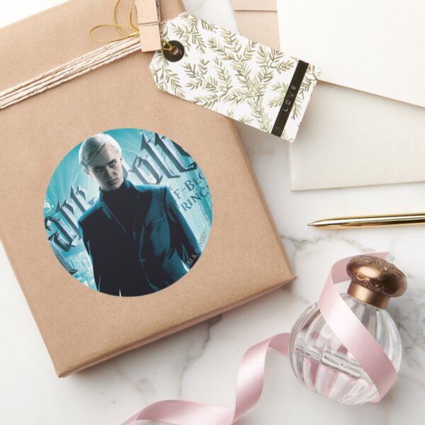 Draco_Malfoy_Classic_Round_Sticker_5 Draco Malfoy Classic Round Sticker