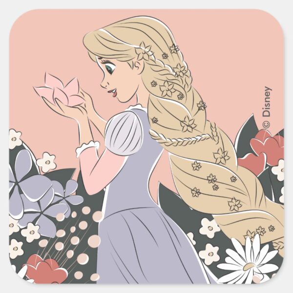 Dreamy_Rapunzel_in_Bloom_Square_Sticker_1 Dreamy Rapunzel In Bloom Square Sticker