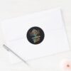Drop The Beat DJ Scooby Doo Classic Round Sticker